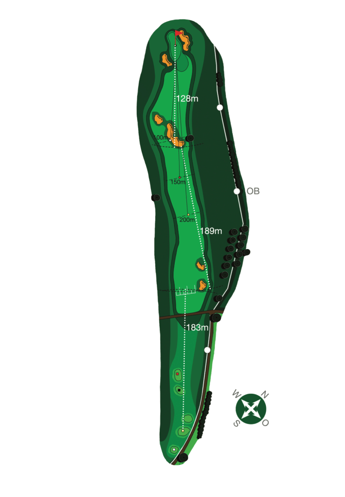 Golf-Club-Bayreuth e.V. Links-Course - Bahn 11, PAR 5, HCP 4