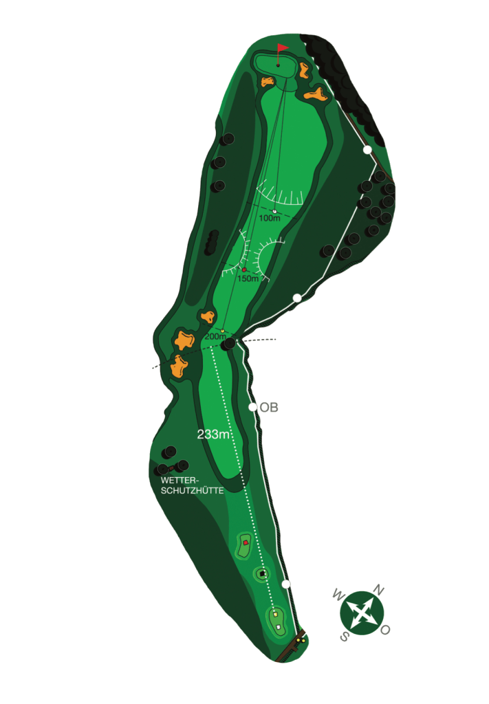 Club-Bayreuth e.V. Links-Course - Bahn 13, PAR 5, HCP 8