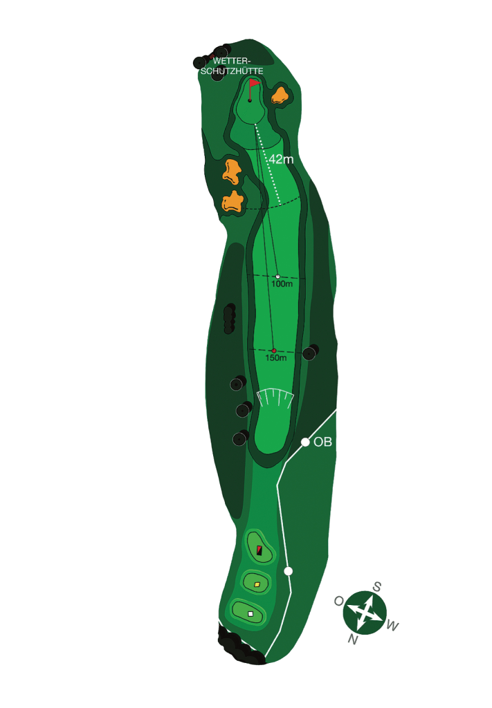 Club-Bayreuth e.V. Links-Course - Bahn 14, PAR 4, HCP 10