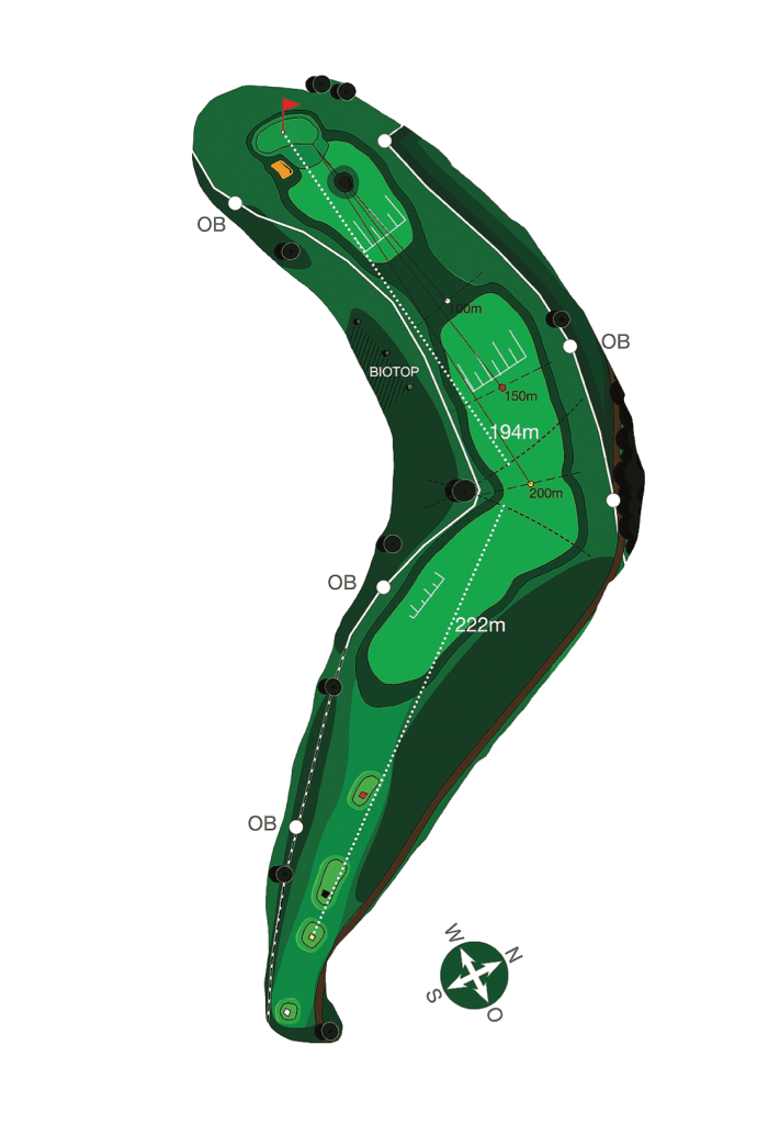 Club-Bayreuth e.V. Links-Course - Bahn 17, PAR 5, HCP 6