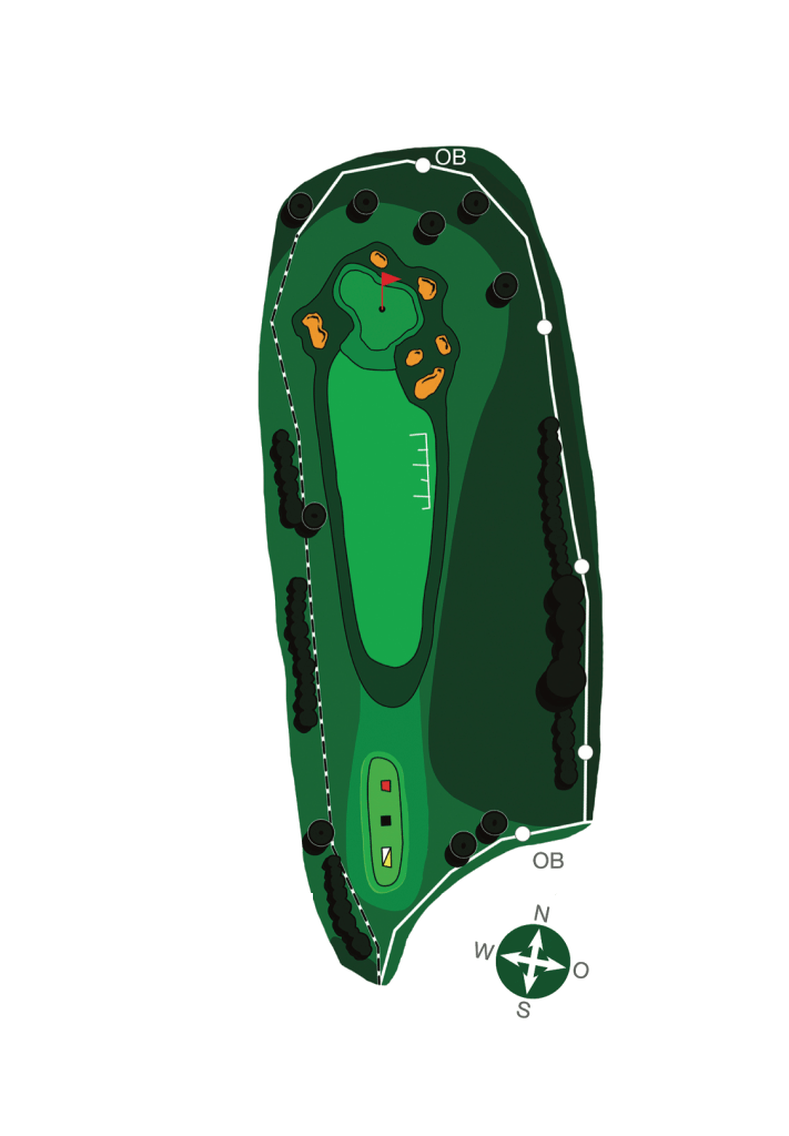 Club-Bayreuth e.V. Links-Course - Bahn 18, PAR 3, HCP 16