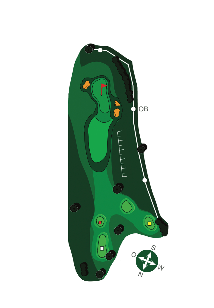Golf-Club-Bayreuth e.V. Links-Course - Bahn 2, PAR 3, HCP 13