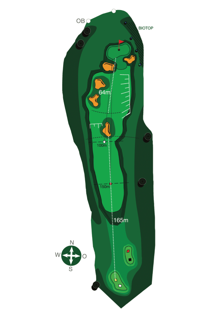 Golf-Club-Bayreuth e.V. Links-Course - Bahn 3, PAR 4, HCP 11
