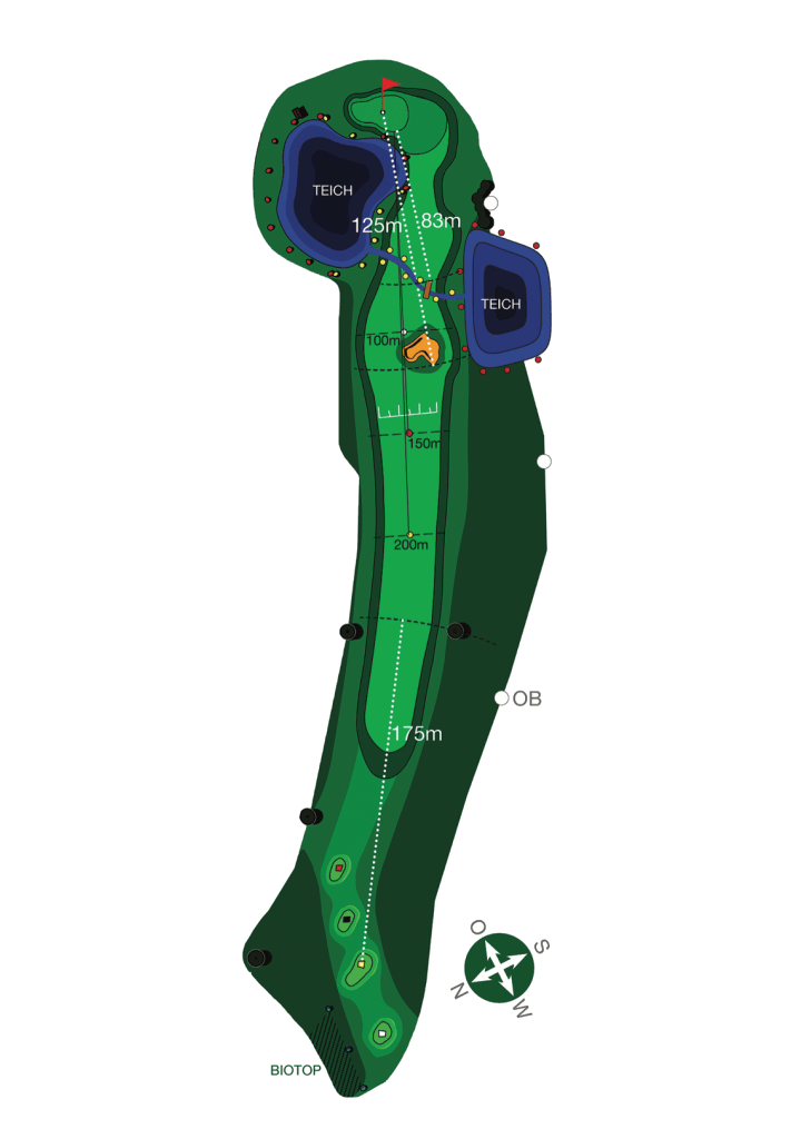 Golf-Club-Bayreuth e.V. Links-Course - Bahn 4, PAR 5, HCP 7
