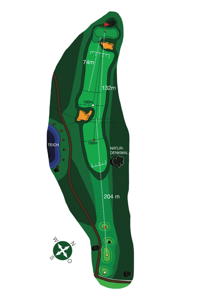 Golf-Club-Bayreuth e.V. Links-Course - Bahn 6, PAR 4, HCP 9