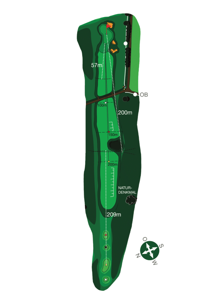 Golf-Club-Bayreuth e.V. Links-Course - Bahn 7, PAR 4, HCP 1