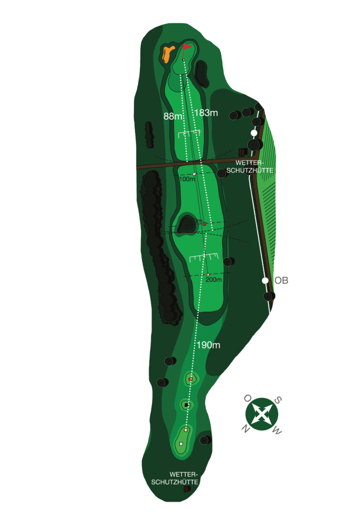 Golf-Club-Bayreuth e.V. Links-Course - Bahn 9, PAR 4, HCP 3